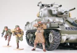 田宫 35250 1/35 美国 M4A3谢尔曼中坦克 75毫米炮配备 后期型 (前线突破) - 图片 6