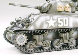 田宫 35250 1/35 美国 M4A3谢尔曼中坦克 75毫米炮配备 后期型 (前线突破) - 图片 8