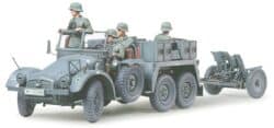 田宫 35259 1/35 德军 克虏伯牵引车 37厘米反坦克炮牵引型 - 图片 3