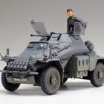 田宫 35270 1/35 德军 4轮装甲侦察车 SD.Kfz222 带蚀刻零件