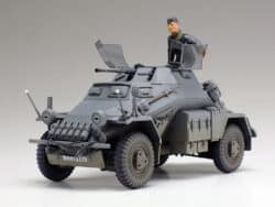田宫 35270 1/35 德军 4轮装甲侦察车 SD.Kfz222 带蚀刻零件
