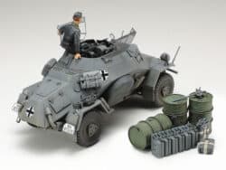 田宫 35270 1/35 德军 4轮装甲侦察车 SD.Kfz222 带蚀刻零件 - 图片 3