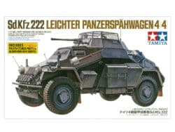 田宫 35270 1/35 德军 4轮装甲侦察车 SD.Kfz222 带蚀刻零件 - 图片 2