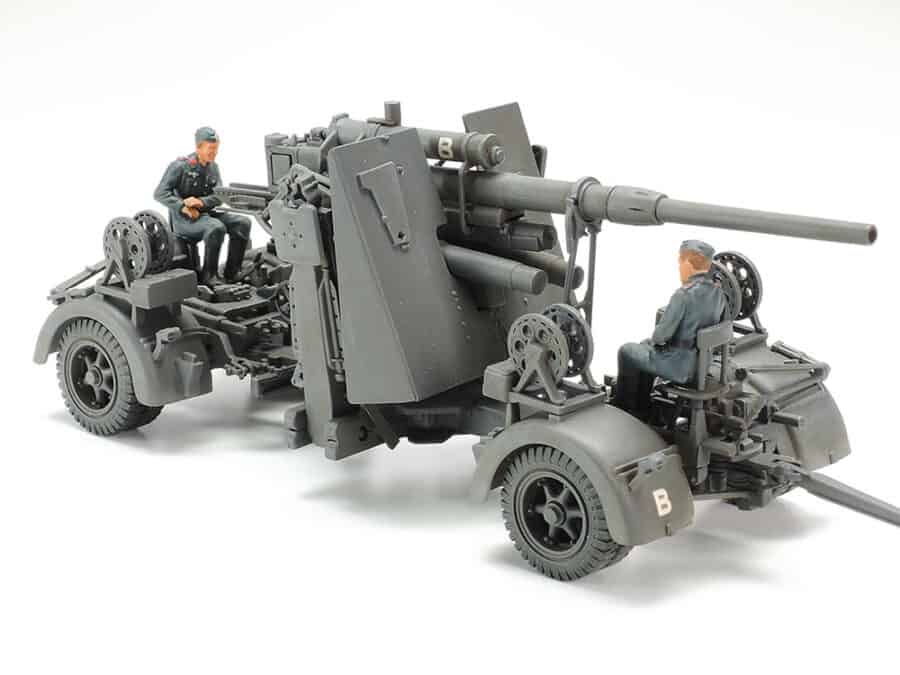 田宫 37027 1/48 德国重型拖拉机 SS-100 & amp; 88mm 高射炮 Flak37 套装 - 图片 4