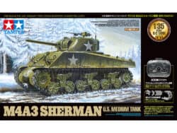 田宫 48217 1/35 RC遥控坦克 美军 M4A3 谢尔曼中坦克 - 图片 2