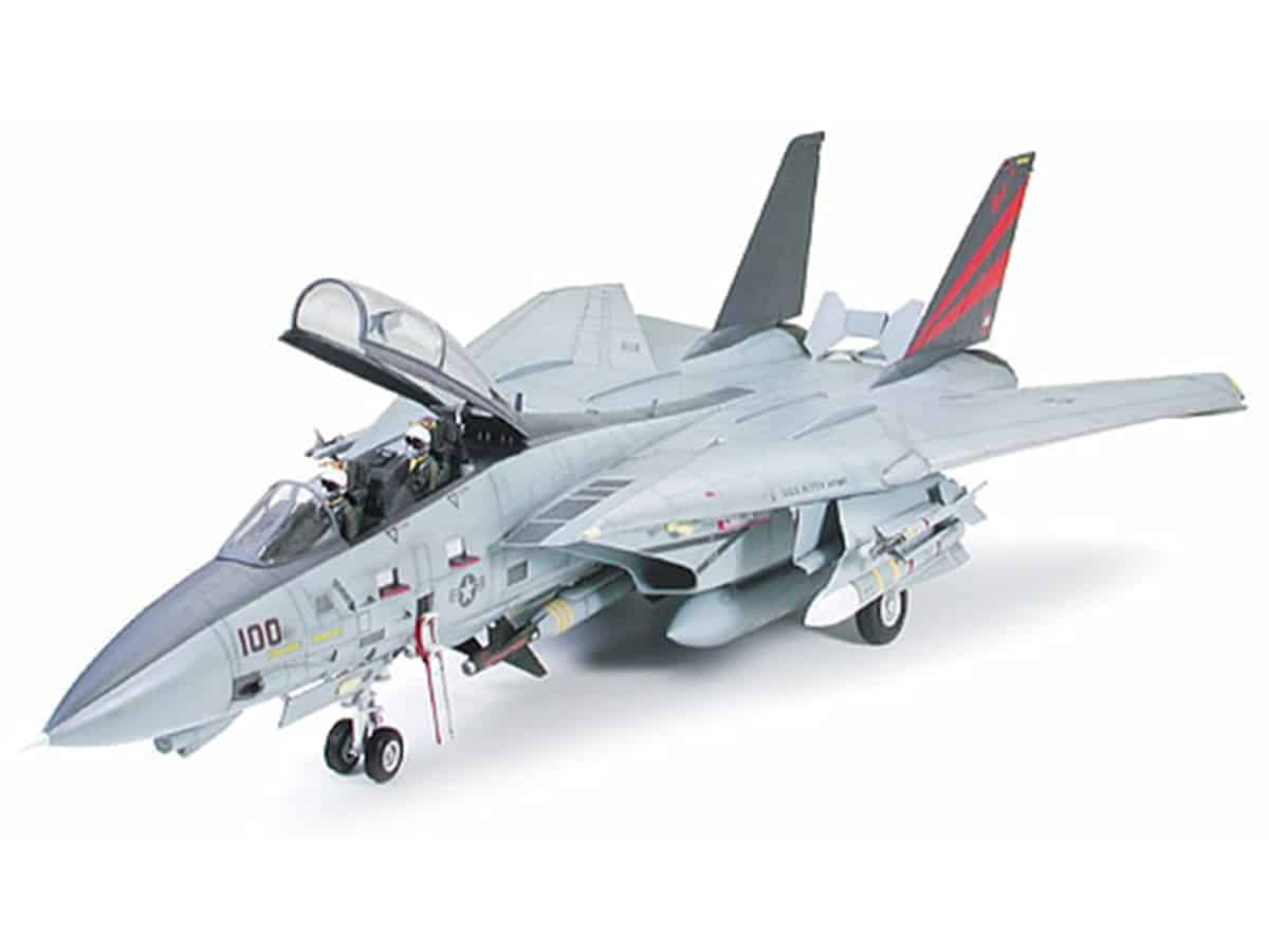 60313_1a 田宫 60313 1/32 F-14A 雄猫式战斗机 VF-154 黑骑士 - 图片 1