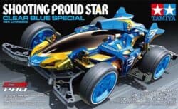 田宫 95573 1/32 迷你四驱车 荣耀流星 Shooting Pround Star 透明蓝特别版 (MA 底盘) - 图片 2