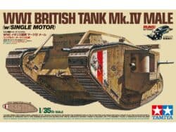 田宫 30057 1/35 WWI 英国 Mk.IV坦克 雄性型 (马达驱动) - 图片 2