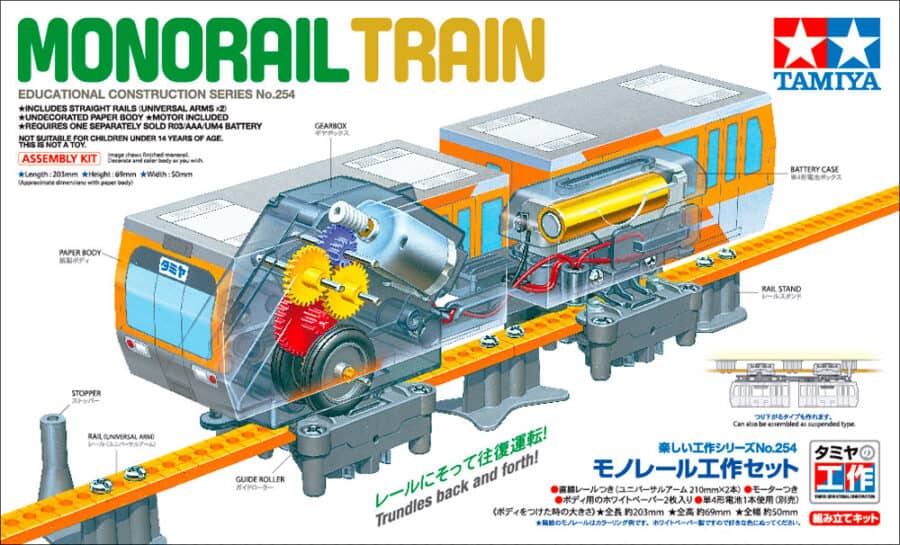 田宫 70254 单轨列车 教育模型 - 图片 2