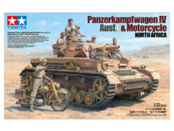 田宫 25208 1/35 德国 四号坦克F型．传令摩托车手 套装 "北非战线" - 图片 2