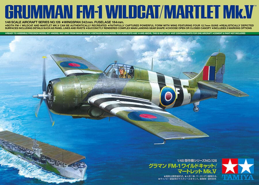 田宫 61126 1/48 格鲁曼 FM-1 野猫式战斗机 / 岩燕 Mk.V - 图片 2