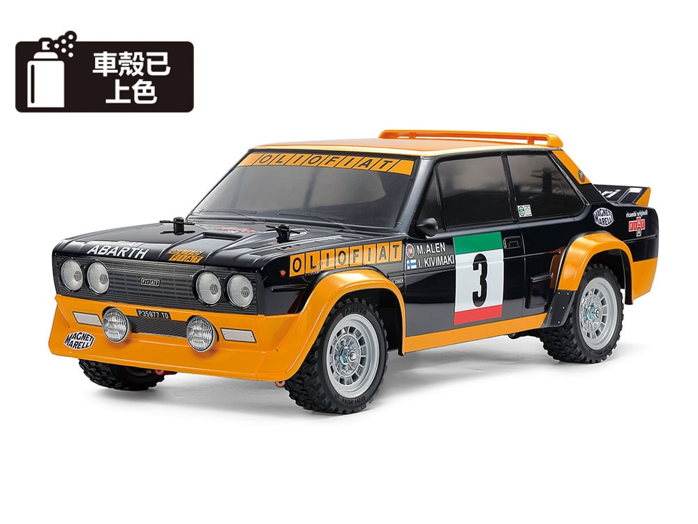 47494_1 田宫 47494 1/10 RC遥控车 菲亚特 131 Abarth Rally Olio Fiat (已上色车壳) (MF-01X底盘) - 图片 1