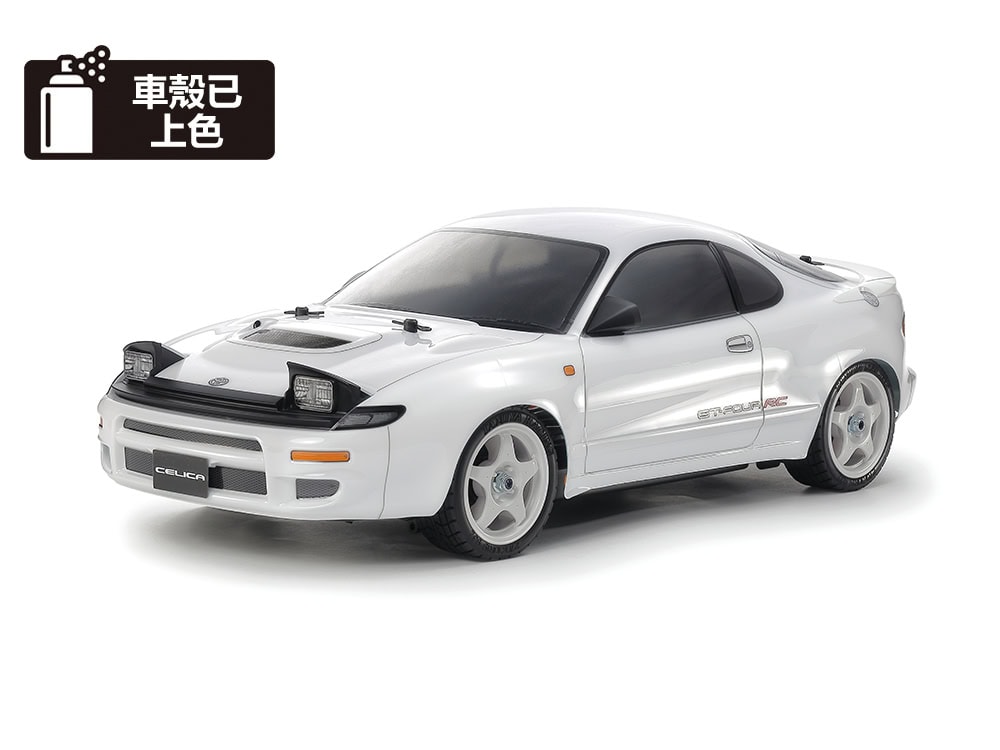 47500_58730_01a 田宫 47500 1/10 RC遥控车 丰田 Celica GT-Four RC (ST185) (白色已上色车壳版) (TT-02底盘) - 图片 1