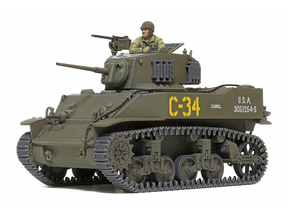 32606_01a 田宫 32606 1/48 美军 M5A1 斯图亚特轻型坦克 - 图片 1