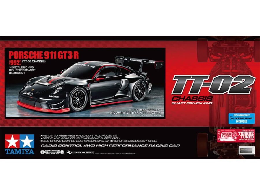田宫 58745 1/10 RC遥控车 保时捷 911 GT3 R (992) (TT-02底盘) - 图片 2