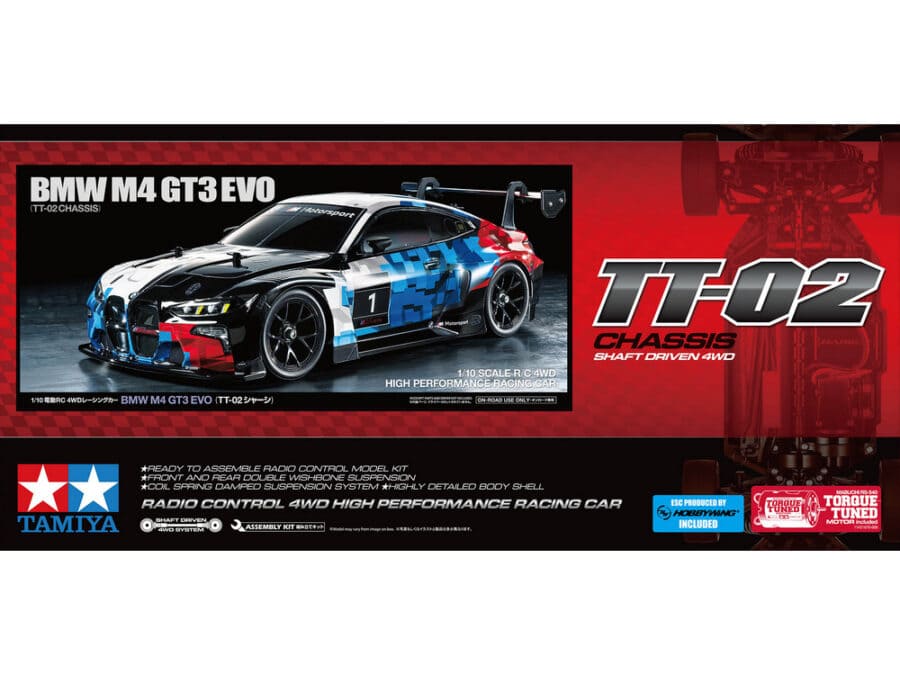 Tamiya 58751 1/10 RC BMW M4 GT3 EVO (TT-02 Chassis) - 图片 2