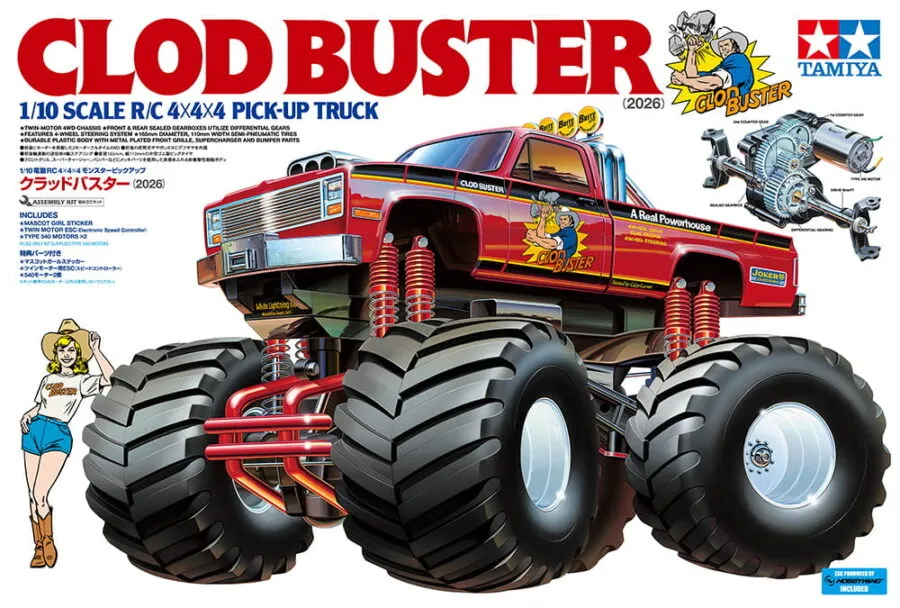 Tamiya 58762 1/10 SCALE R/C CLOD BUSTER (2026) - 图片 2