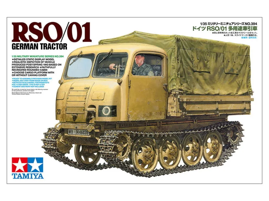 Tamiya 35394 1/35 SCALE GERMAN TRACTOR RSO/01 - 图片 2
