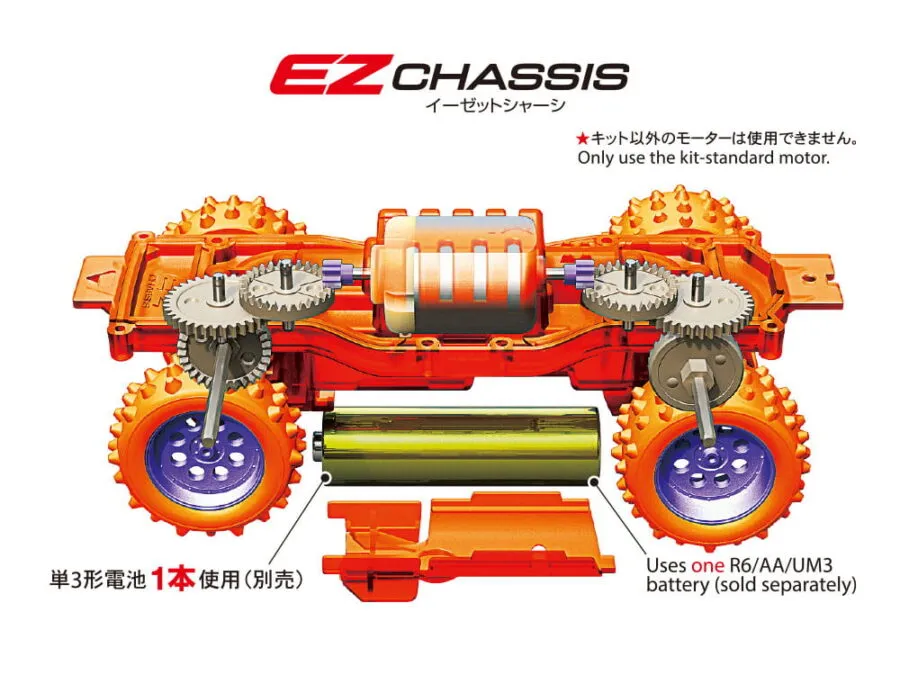 Tamiya 95707 1/32 TRAIL MINI 4WD HALLOWEEN VERSION (EZ CHASSIS) - 图片 5