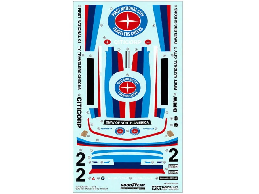 Tamiya 24379 1/24 SCALE BMW 320i RACING - 图片 3